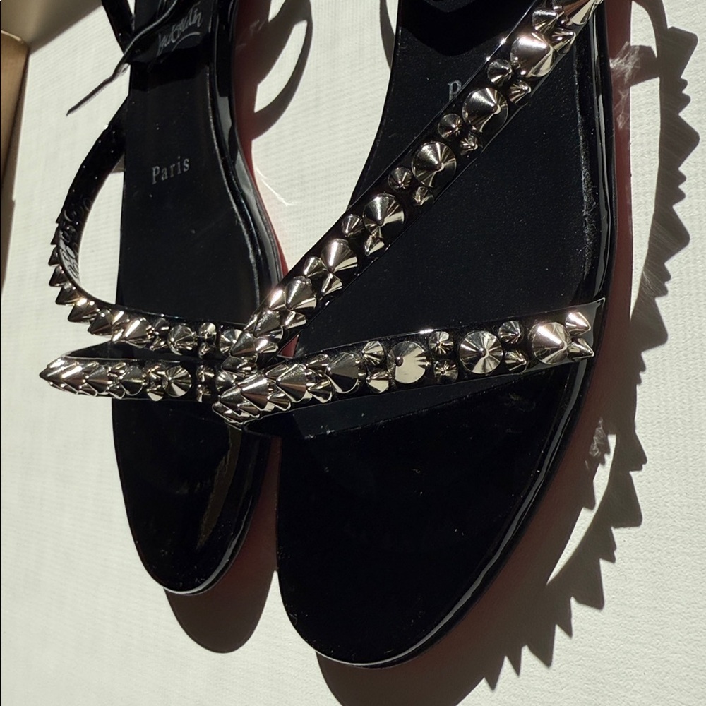 Christian Louboutin Mafaldina spikes flat studded sandal - Picture 12 of 12